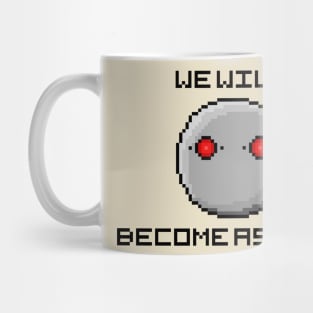 NieR Automata We Will Become As Gods 8-Bit Pixel Art Mug